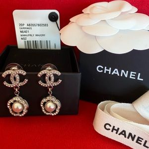“SOLD” Authentic CHANEL Crystal Earrings